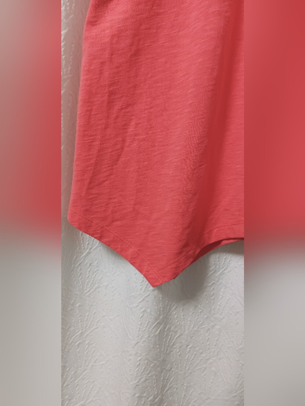 NWOT Soft Surroundings Danielle Button  Coral T-shirt Dress with pockets Size XL - Picture 7 of 11